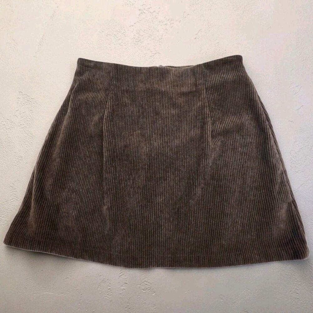 Halara High Waisted Corduroy Mini Skort Juniors Small Brown Dark Academia Retro